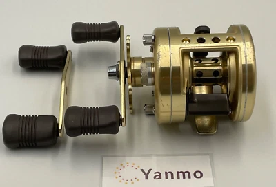 Mulinello Shimano Calcutta 201XT impugnatura sinistra baitcasting ingranaggio... - Immagine 1 di 4