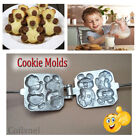 2 Pcs.Mold Sweet Ukrainin Bear Gummy Maker Plate Baking Cookies Mold Press Form