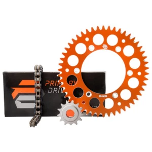 Primary Drive Alloy Kit & O-Ring Chain Orange Rear Sprocket For KTM 525 EXC - Picture 1 of 4