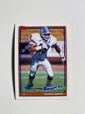 1991 TOPPS #556 DENNIS SMITH NM-MT NFL FOOTBALL CARD - Image 1 of 2