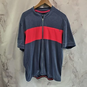 Specialized Cycling Jersey Mens XXL Blue Orange Merino Wool Bike Pocket Zip - Picture 1 of 12