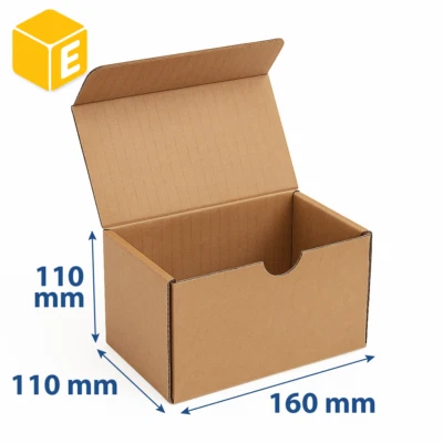 Pack Cajas de Cartón Automontables Kraft 'A1' - 160 x 110 x 110 mm | Eurotienda - Imagen 1 de 4