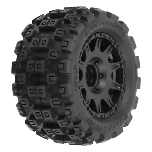 Proline 1/18 Badlands MX 1.85" F/R MTD 12mm Black Raid Granite GROM PRO1024110 - Picture 1 of 5