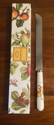 Cuchillo Pan Serrado Portmeirion Pomona Patrón Albaricoque Nuevo en Caja Nunca Usado Foto 1 de 4