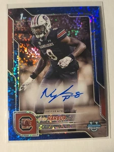 2025 Bowman Chrome U Autograph Nyck Harbor #BCA-NHA Bowman 1st Blue 147/150 - Picture 1 of 2