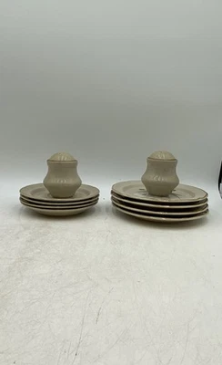 Lote de 9 platos de ensalada de sal y pimienta platillos de gres The Classics Hearthside Foto 1 de 4