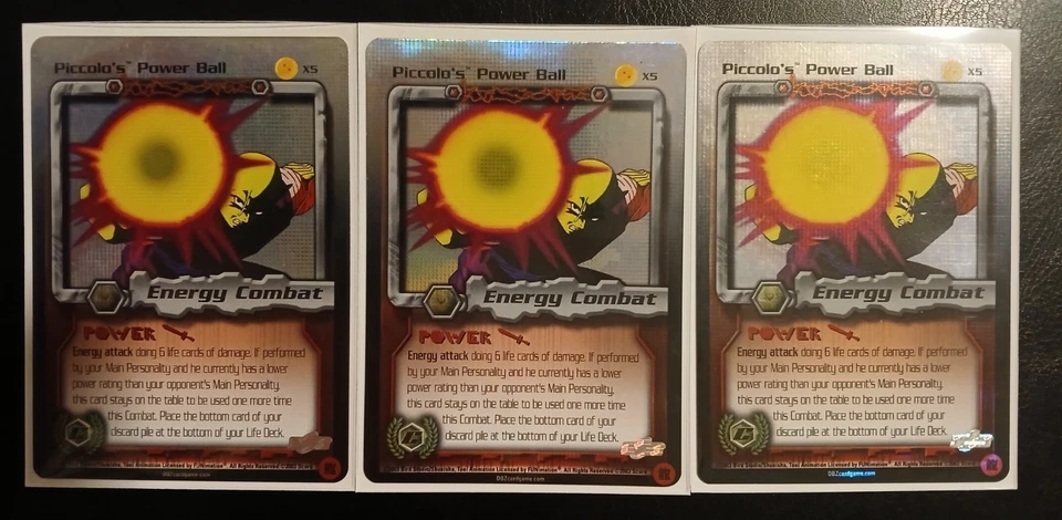 DBZ Dragon Ball Z Foil Piccolo's Power Ball X5 CCG Promo X3 Foto 1 de 1