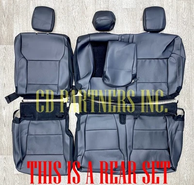 NEW TAKEOFF FORD F150 NEW LEATHER REAR SEAT UPHOLSTERY GRAY PIPING 2021 - 2025 - Image 1 of 4