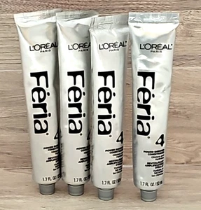4x 1,7 fl oz Loreal Feria 4 Power Shimmer balsamo luccica e idrata i capelli - Foto 1 di 8