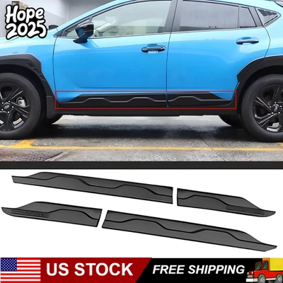 4PCS Black Door Side Body Molding Cover Trim For Subaru Crosstrek 2024-2025 Foto 1 de 4