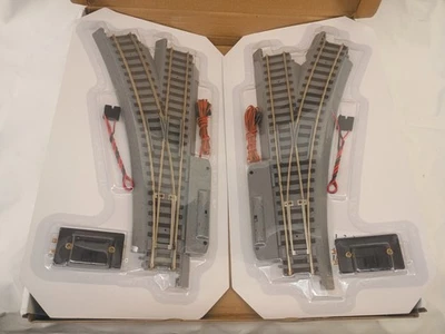 Hawthorne Village Right & Left Remote Turnouts: With Controls & Connectors NIB - Image 1 of 3