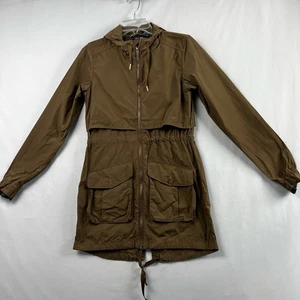 Mountain Hard Wear Jacke Damen XS Kapuze Reißverschluss mittellang leicht braun - Bild 1 von 15