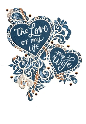 Tarjeta de felicitación Happy Anniversary Amazing Wife Love Of My Life Foto 1 de 4