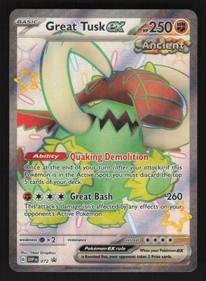 Great Tusk ex 072 Promo Pokemon SV: Scarlet & Violet Promo Cards - Image 1 of 2