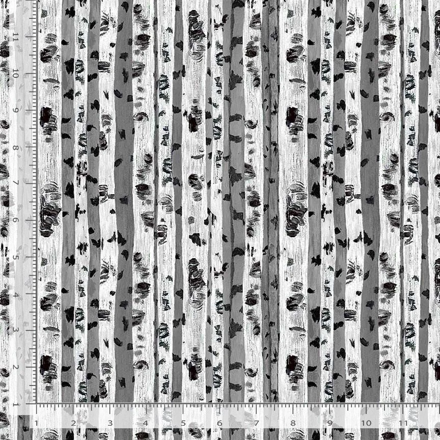 Birch Trees Stripe Fabric By Yard Tree Forest Cotton Timeless Treasures CD3727 - Image 1 of 1
