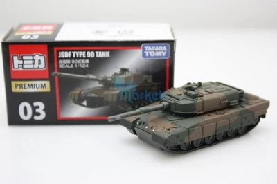 Takara Tomy Tomica Premium 03 JSDF Type 90 Tank Scale 1/124  Diecast Toy Car - Image 1 of 4