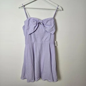 Altar'd State Gr. S Arlet Schleife lila Mini Spaghettiträger Kleid Hoco gefüttert - Bild 1 von 12