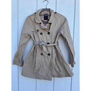 GAP Kids Trench Coat, Tan, Tie Waist, Double Breasted, Size XL Regular - Picture 1 of 4