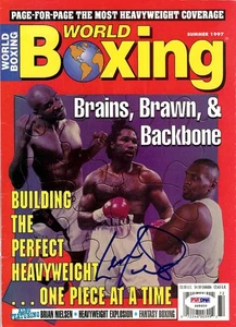 Lennox Lewis Autographed Signed Boxing World Magazine Cover PSA/DNA #S48609 - Picture 1 of 2