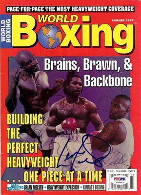 Lennox Lewis Autographed Signed Boxing World Magazine Cover PSA/DNA #S48609 - Image 1 of 2