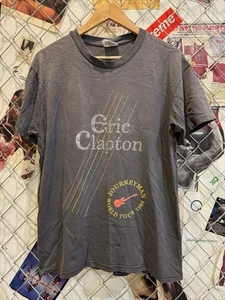 Vintage Eric Clapton Journeyman World Tour 1990 Shirt L schwarz Einzelnaht hergestellt in den USA - Bild 1 von 5