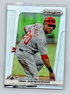 2013 Panini Prizm SILVER Ian Desmond Washington Nationals #49 - Image 1 of 2