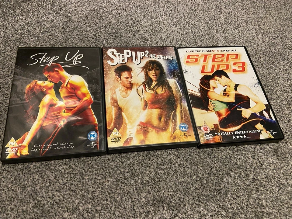 Step Up 1 2 3 Dance Movie Collection DVD Bundle Channing Tatum Street Dance - Image 1 of 1