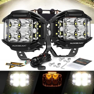 Auxbeam 4" Side Shooter LED Cube Pods Offroad Driving Fog for Dodge Ram 1500 - Picture 1 of 12
