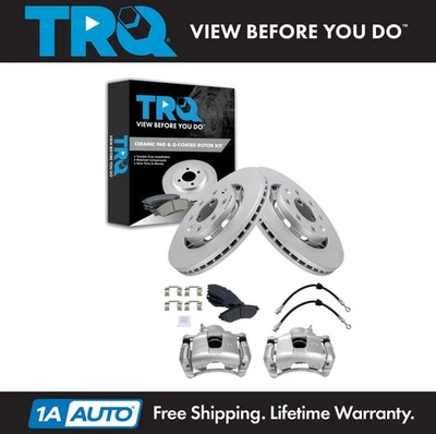 TRQ Front Brake Pad & Rotor Kit For 2004-2011 Chevrolet Aveo Aveo5 09 Pontiac G3 - Image 1 of 4