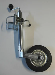 Koło podporowe z uchwytem zaciskowym 70 mm kwadrat i kozioł zaciskowy 48 mm przyczepa - Zdjęcie 1 z 1