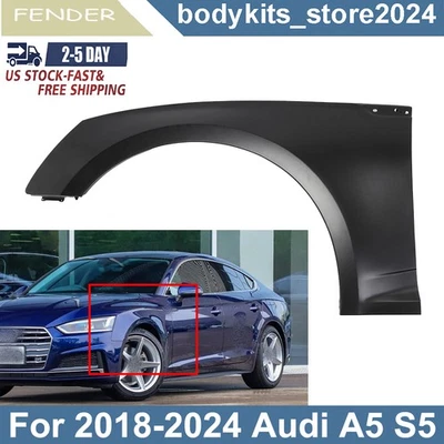 Front Left Driver Side Fender For 2018 2019-2024 Audi A5 Quattro S5 Sportback - Imagem 1 de 4