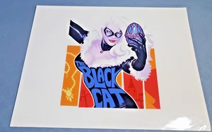 Die schwarze Katze Hochglanzdruck Kunst 11" x 9" - Bild 1 von 4