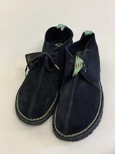 Clarks Originales Desert Trek Jamaica Hombres 13 M Negro Gamuza Cuero Muestra Zapatos - Imagen 1 de 10