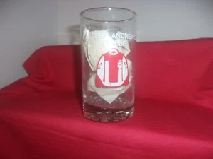 E TED ANDREWS STABLEBAR DRINKING GLASS VERNON DOWNS - Picture 1 of 3