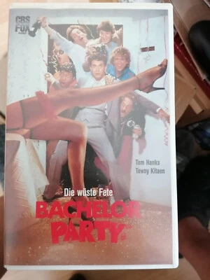 VHS RARITÄT: TOM HANKS in BACHELOR PARTY - DIE WÜSTE FETE  (1984)  UNCUT!!! - Bild 1 von 2