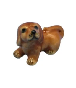 Dolls House Small Dachshund Sitting Pet Puppy Dog Miniature Accessory 1:12 - Picture 1 of 8