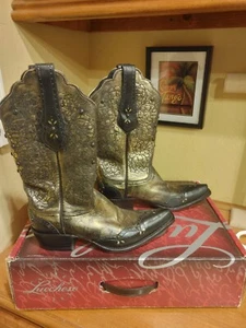 Neu im Karton Damen Lucchese Diva Stiefel Größe 8 - Bild 1 von 8