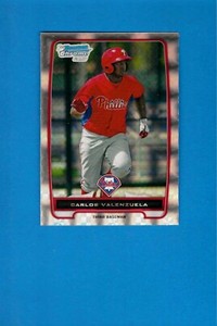 2012 Bowman Chrome X-Fractor Refractor #BCP165 CARLOS VALENZUELA NM to MINT