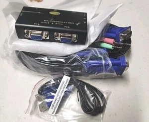 CKL 2 Port USB 2.0 KVM Switch w/ Cables CKL-21UA-V2 - Picture 1 of 6