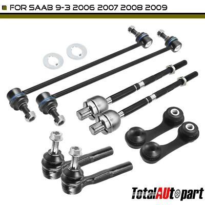 8x Extremos de barra estabilizadora para Saab 9-3 2006-2009 V6 2,8 L delanteros y traseros Foto 1 de 4