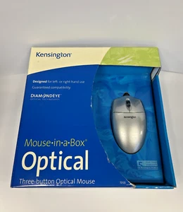 Kensington Mouse In a Box Optical Wireless Three Button Gray - NIB - Imagen 1 de 5