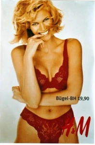Original vintage poster SEXY LINGERIE H&M 1996 Natascha Hendstridge (3) - Picture 1 of 3