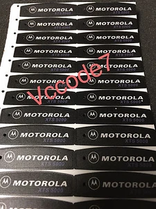 Motorola XTS5000 NERO etichetta targhetta anteriore modello 1,2,3 - Foto 1 di 1