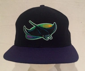 NWOT Vintage Tampa Bay Devil Rays New Era Fitted 5950 Hat Diamond Collection - Picture 1 of 5