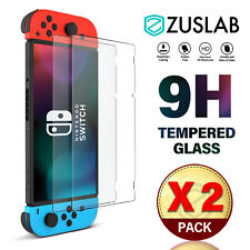 For Nintendo Switch Screen Protector ZUSLAB 9H Full Cover Tempered Glass X 2