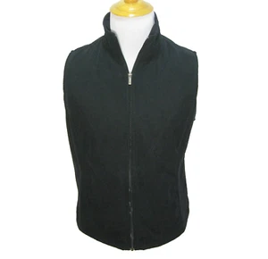 COLUMBIA Hombre (Talla Grande) Negro Sin Mangas Chaleco Chaqueta Cremallera Completa + Bolsillos Abrigo - Imagen 1 de 4