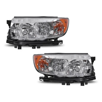 Faros cromados para Subaru Forester 2006 2007 2008 reemplazar faros laterales L+R Foto 1 de 4