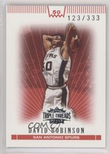 2007-08 Topps Triple Threads /333 David Robinson #98 HOF