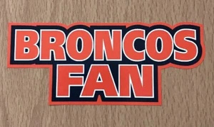Calcomanía adhesiva de los Denver Broncos de la NFL - Equipo de fútbol americano de fantasía AFC West Super Bowl - Imagen 1 de 1