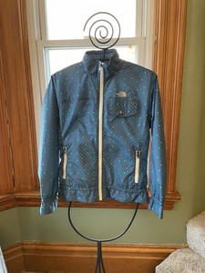 north face polka dot jacket